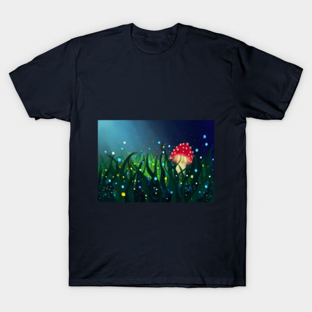 Mushroom Forest T-Shirt by Blue Cheri